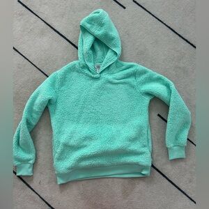 Athleta Kids Mint Green Fleece Hoodie